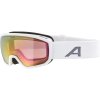 Alpina Scarabeo JR Q-LITE lyžiarske okuliare, biela matná, červená