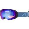 ALPINA GRANBY Q-LITE lyžiarske okuliare, čierna-dymovo modrá, modré sklo