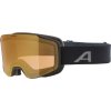 ALPINA TAOS Q lyžiarske okuliare, čierna matná, zlatá