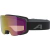 Alpina Venet Quatroflex lyžiarske okuliare, čierna matná, červená