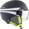 76479 2 alpina zupo visor lyziarska prilba charcoal neonova