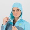 Karpos AVERAU dámska FULL-ZIP mikina s kapucňou windw.blue/bachelor b. (Veľkosť S)