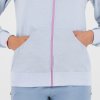 Karpos COPPOLO MERINO dámska FULL ZIP mikina s kapucňou mist/bloom (Veľkosť S)