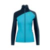Karpos FEDERA FULL-ZIP dámska flíska Blue Atoll/Vulcan/Midnight (Veľkosť S)