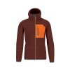 Karpos Rocchetta Evo Hoodie Flíska Mahogany/Vibr.Orange (Veľkosť M)