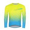 Force dres MTB ANGLE dl. rukáv, fluo-modrý (Varianta S)