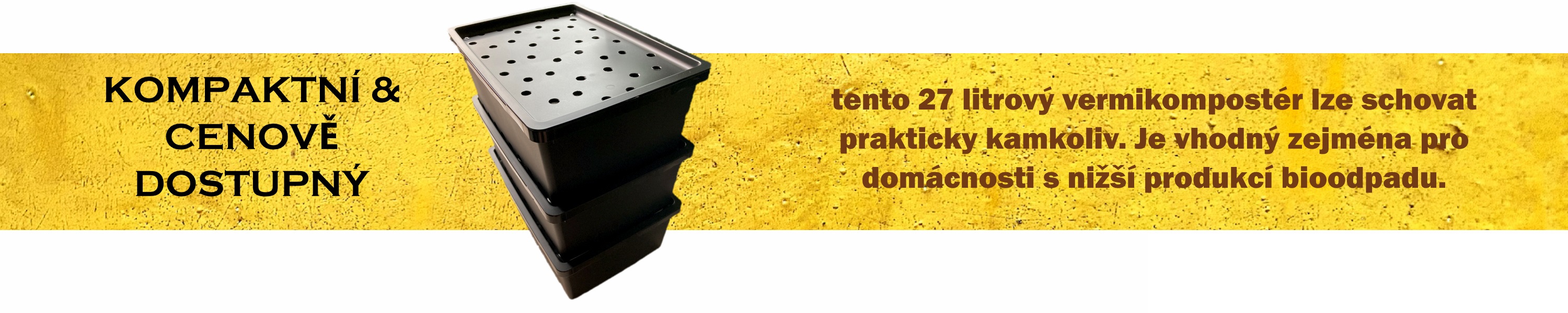 Černý patrový kompostér 27 litrů