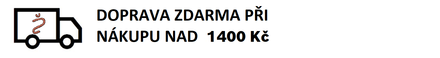 Doprava zdarma při nákupu nad 1400 Kč