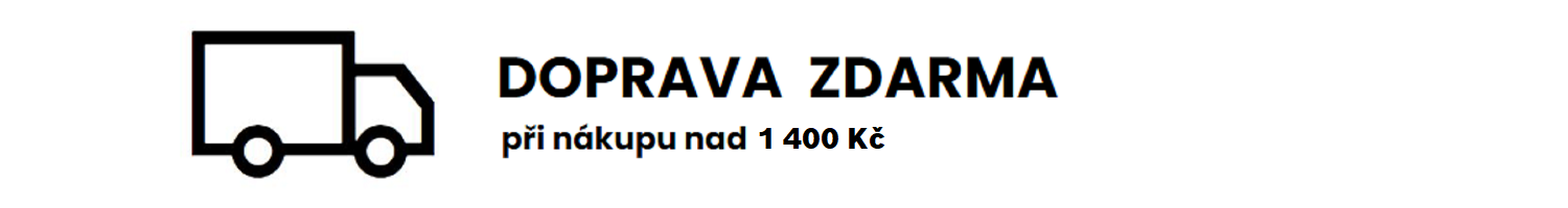 Doprava zdarma při nákupu nad 1400 Kč