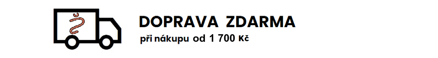 Doprava zdarma při nákupu od 1700 Kč