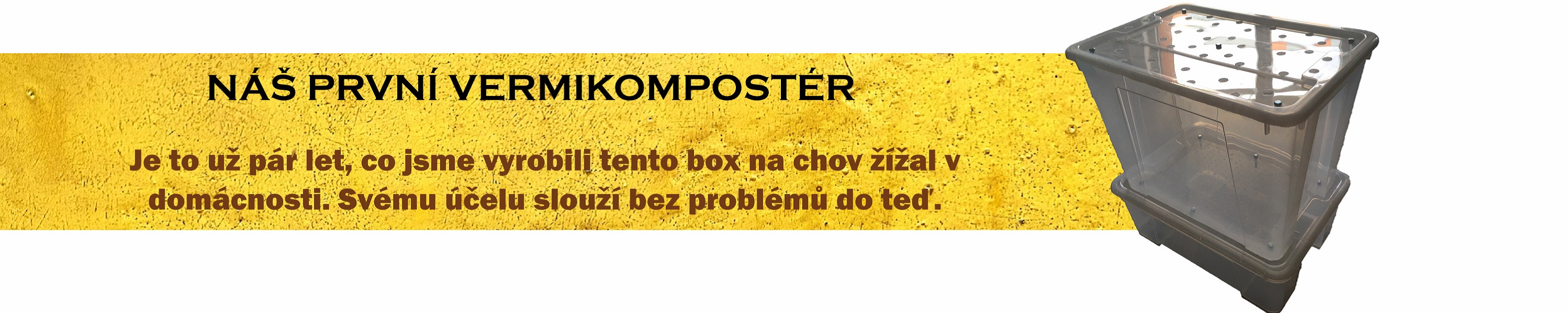 Průhledný vermikompostér 33 litrů