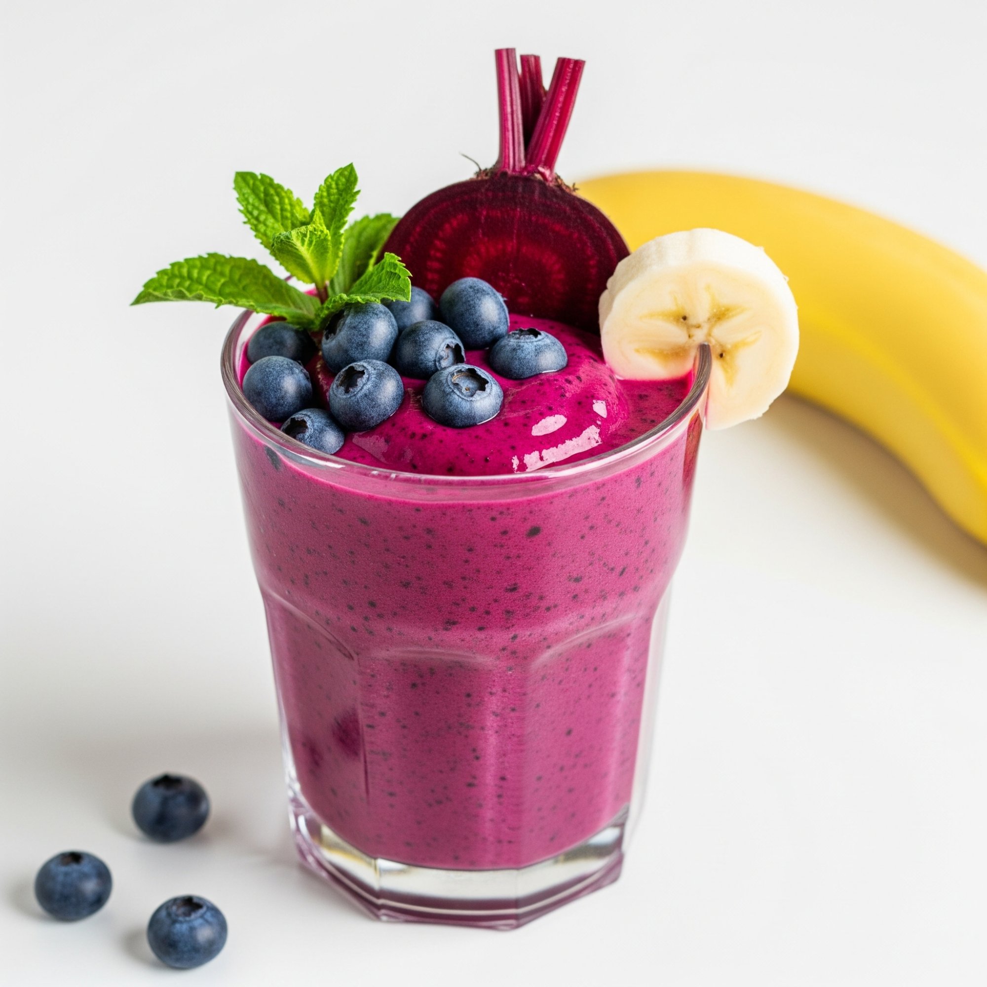 Borůvkový kefírový smoothie s červenou řepou