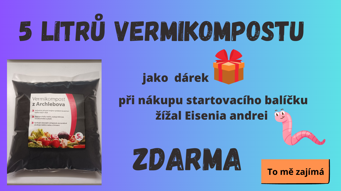 5 L vermikompostu zdarma