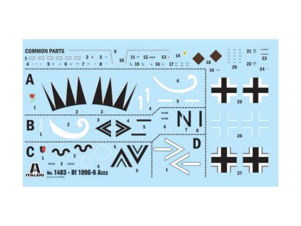 Italeri Messerschmitt Bf-109 G-2/G-6 Aces (1:72)