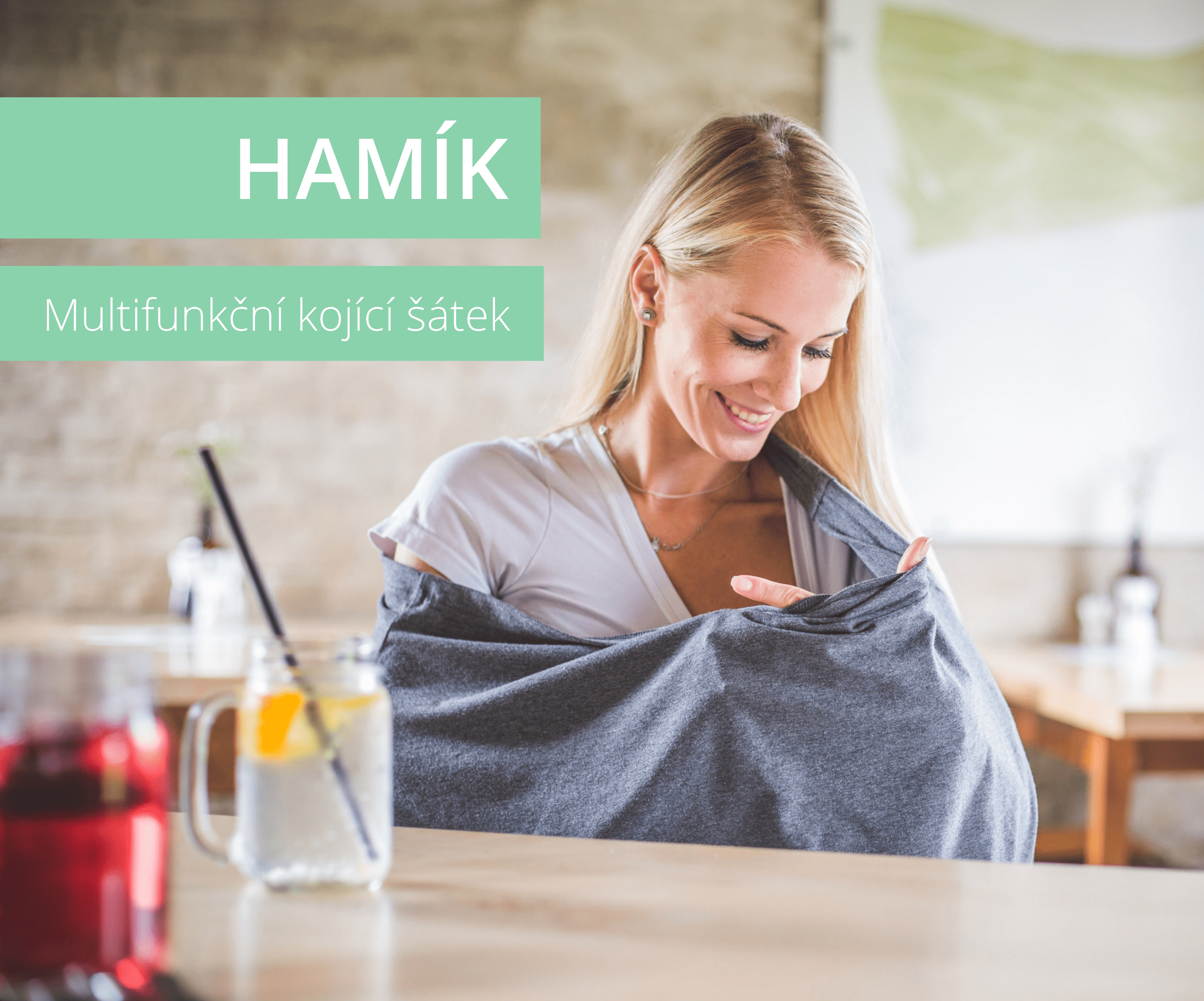 Hamík - multifunkční kojící šátek