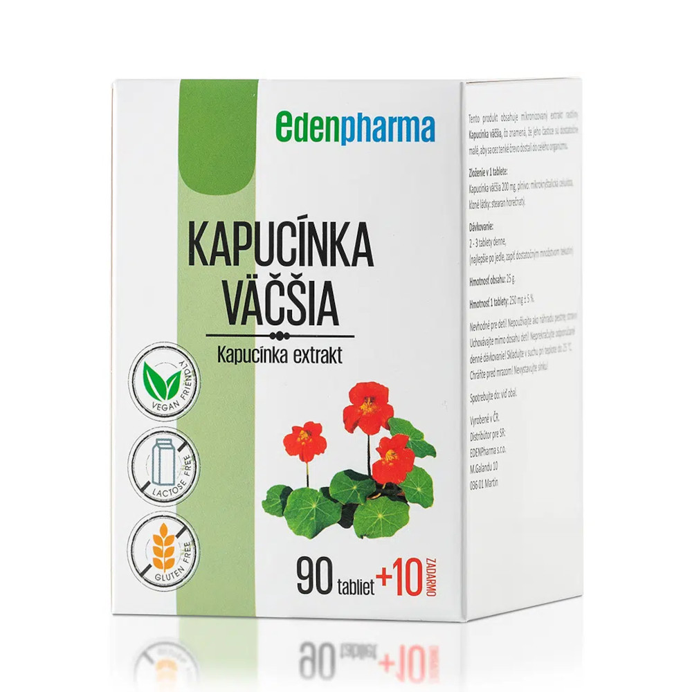 Kapucínka väčšia - Prírodné antibiotikum pre imunitu a močové cesty