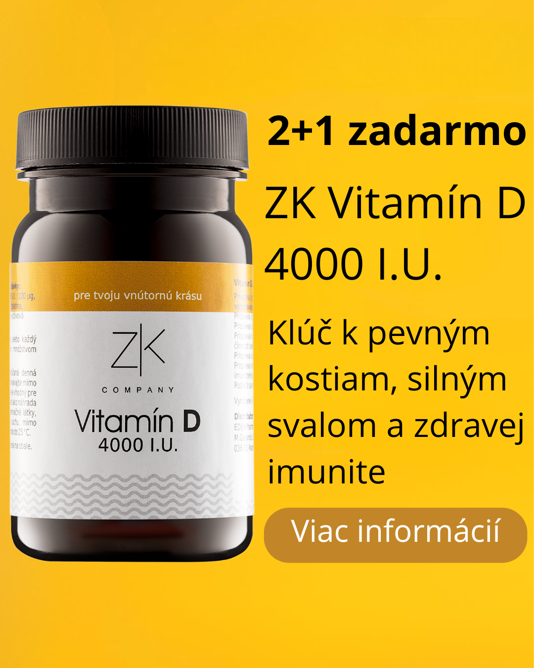 ZK Vitamín D 4000 I.U.