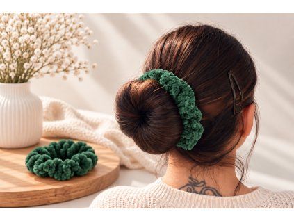 scrunchie tm zelena