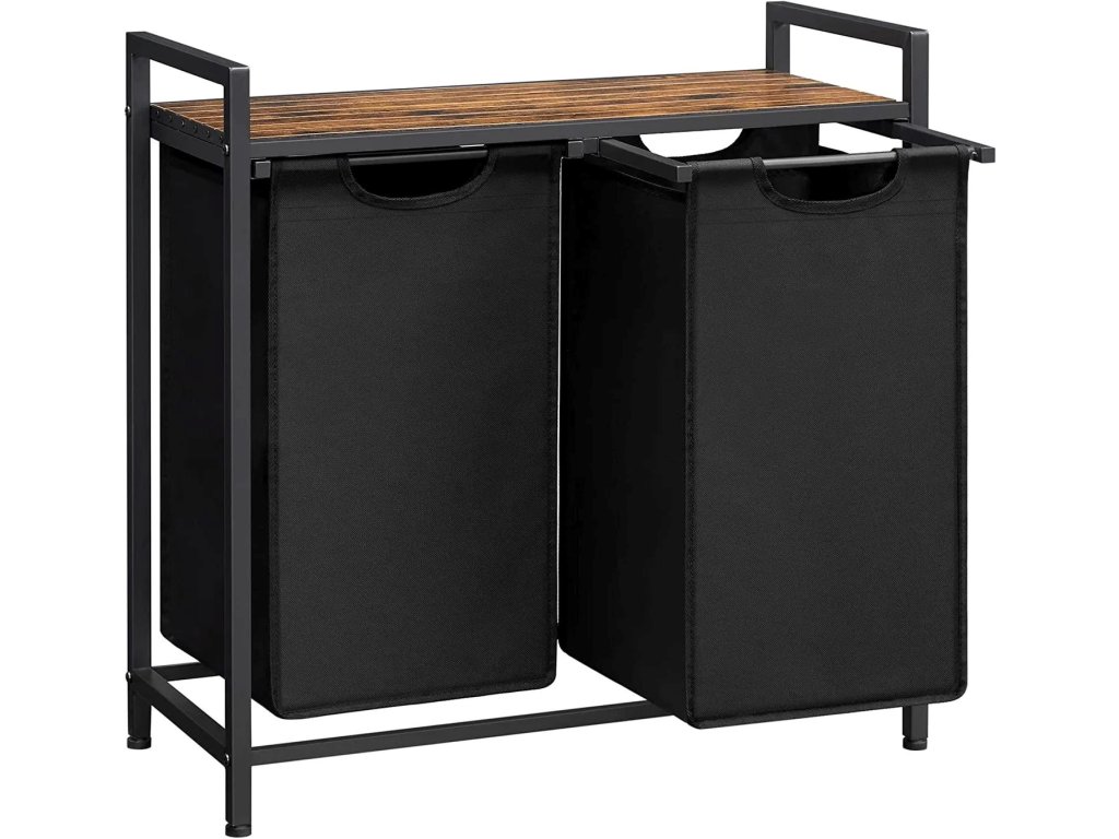 VASAGLE Ovules – kôš na bielizeň, čierny, nový