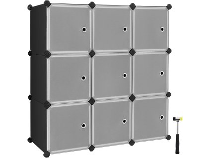 Plastová skrinka/úložný systém SONGMICS 9 kociek