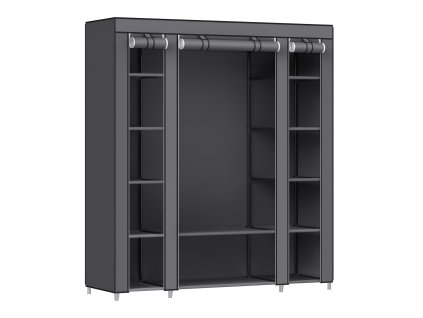 Látková skriňa SONGMICS s tyčou a 12 policami