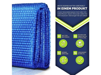 tillvex® Solárna plachta Premium 366 cm