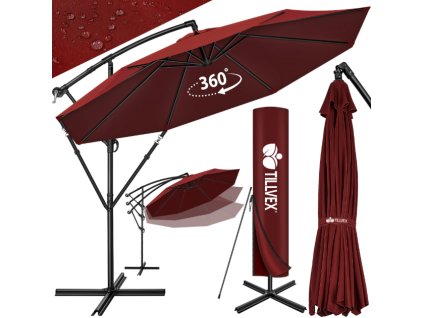 tillvex závesný slnečník Ø 350 cm