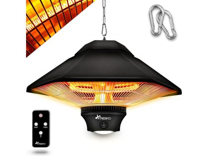 TRESKO® stropný infražiarič 1200 W s diaľkovým ovládaním