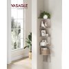 VASAGLE rohová nástenná polica