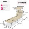 Záhradné lehátko tectake® Chloé