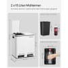 SONGMICS odpadkový kôš – 2×15 l