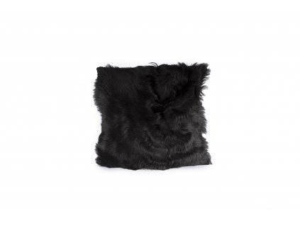 46 polštář černá kožička 1