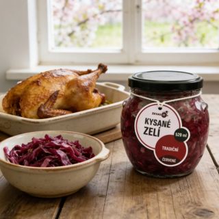 Kysané zelí červené je tradiční fermentovaná zelenina s plnou chutí, vyráběná podle osvědčeného receptu bez zbytečných...