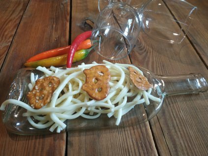 Servírovací tácek na sýry a delikatesy bílý