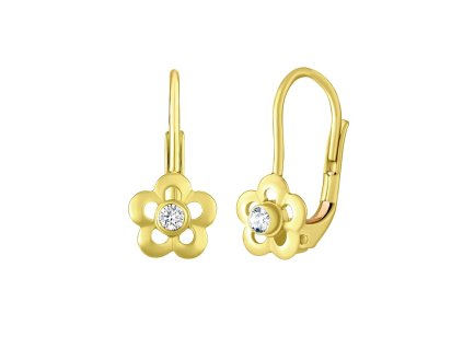 29316 silvego zlate detske nausnice s prirodnim cirym topazem swarovski gemstones silvegog70164w