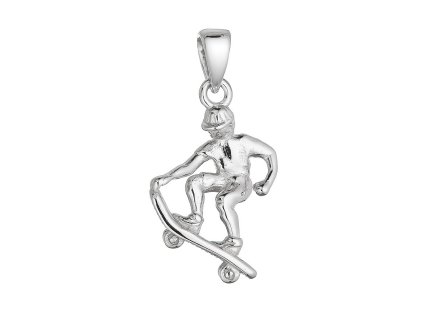 stribrny privesek skateboardista 157955 orx