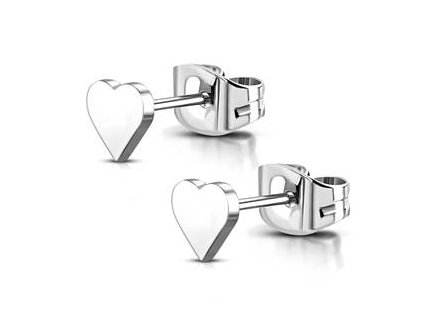 ocelove nausnice srdicka 074990 pd