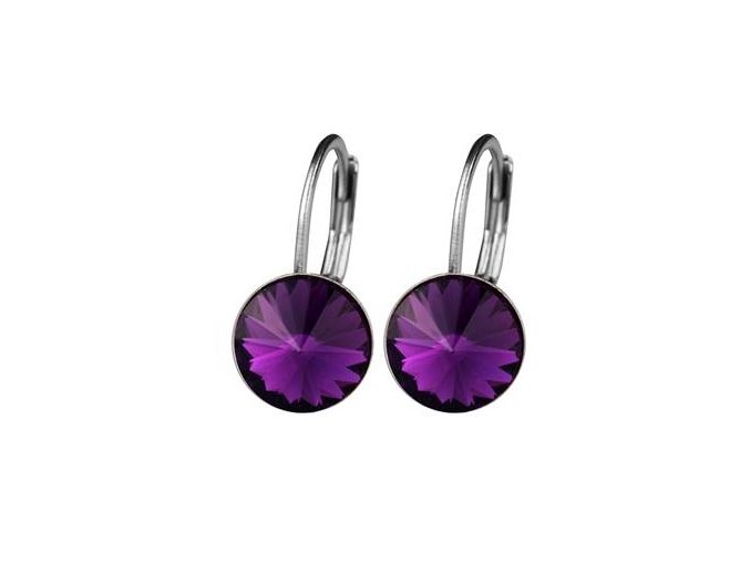 ocelove nausnice amethyst 8 mm 028956 pd 30