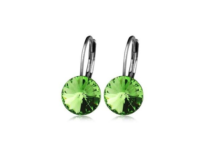 ocelove nausnice peridot 8 mm 028968 pd 30