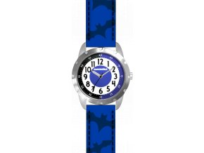 Svítící chlapecké hodinky modré SUPERHERO CLOCKODILE