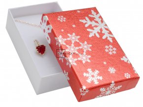 Vánoční dárková krabička na sadu - červená