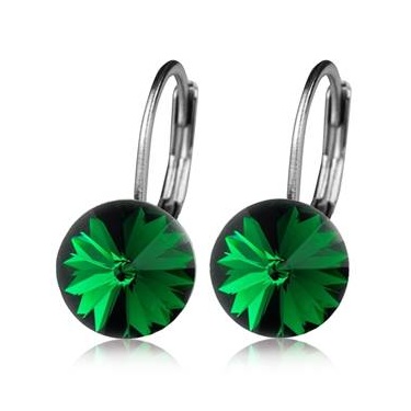 Dětské náušnice z chirurgické oceli - Olivine 8 mm