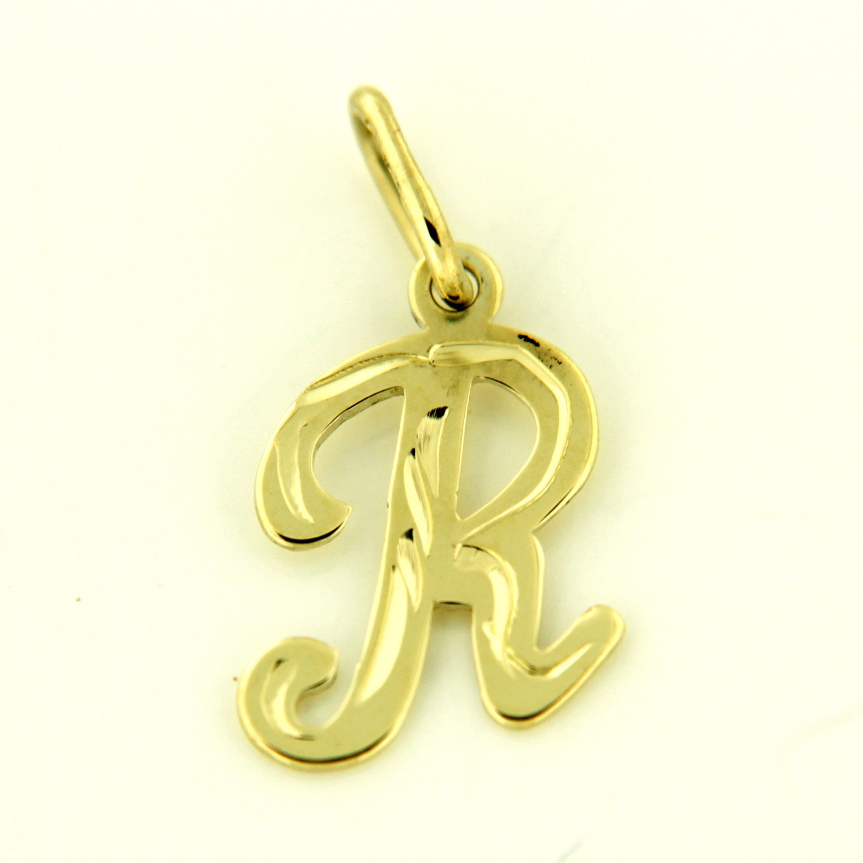 Přívěsky ze žlutého zlata - písmenka 9 mm Písmeno: R