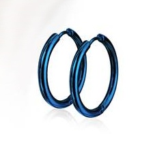 Ocelové kroužky modré
