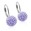 stribrne nausnice s krystaly crystals from swarovskir light amethyst 098855 or