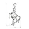 stribrny privesek skateboardista 157937 orx