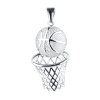 stribrny privesek basketbalovy mic a sit 145867 orx