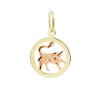 Zlatý přívěsek, různé tvary - znamení Býk 12 mm
