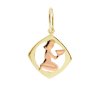 Zlatý přívěsek, různé tvary - znamení Panna 12 mm