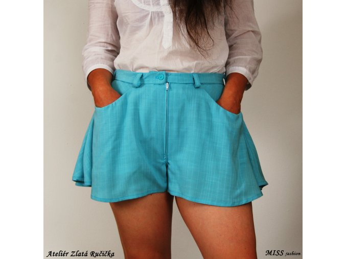 kalhoty, kraťasy, sukně, kalhotová sukně, krátký střih, minisukně, slow fashion, handmade